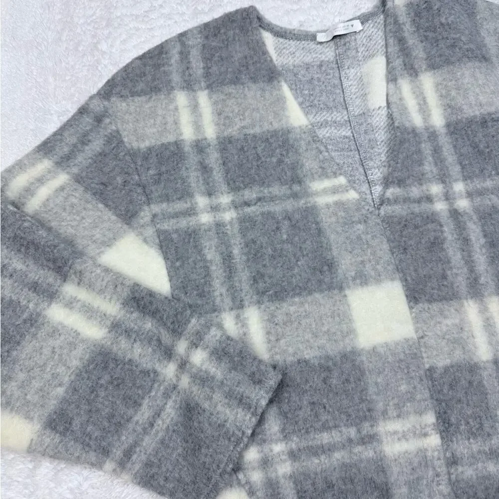 Zara Plaid Knit Top - Picture 3 of 7